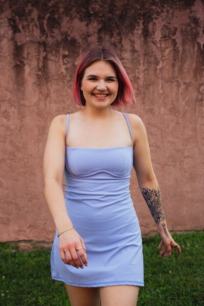 baby blue dress