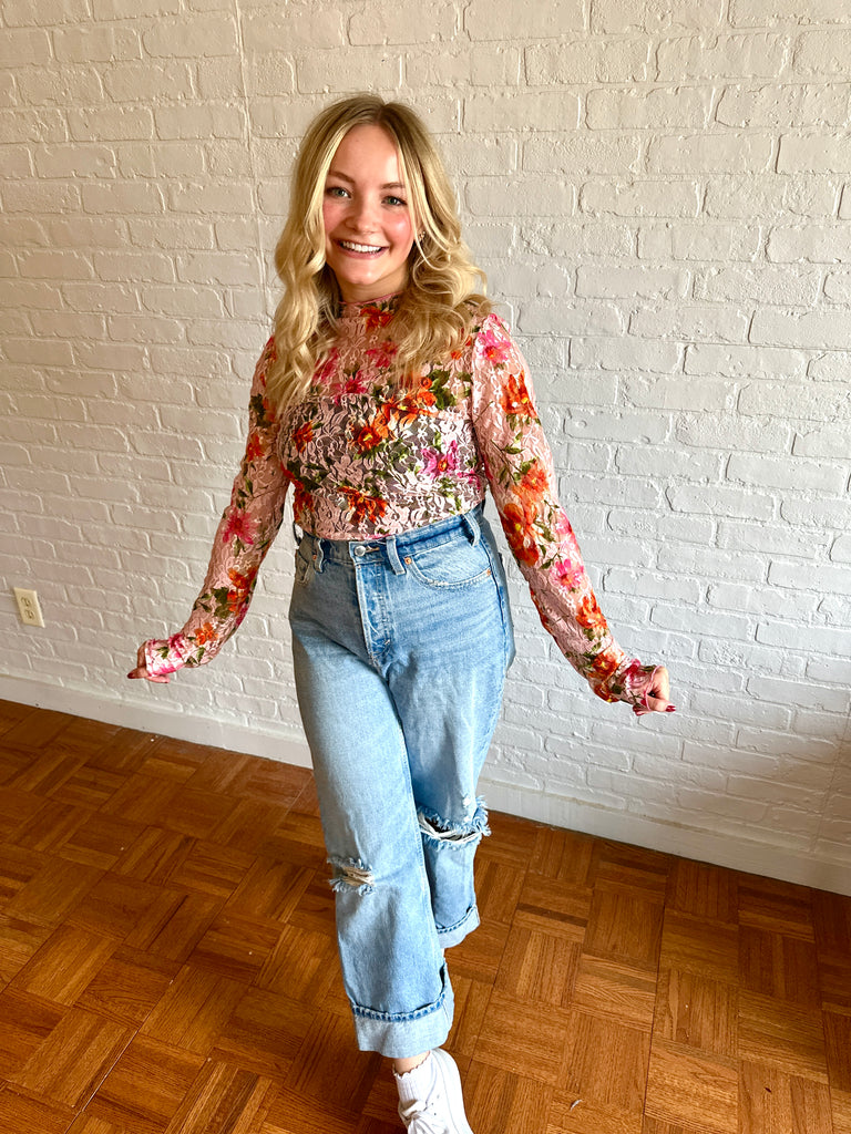 get your floral on top