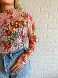 get your floral on top