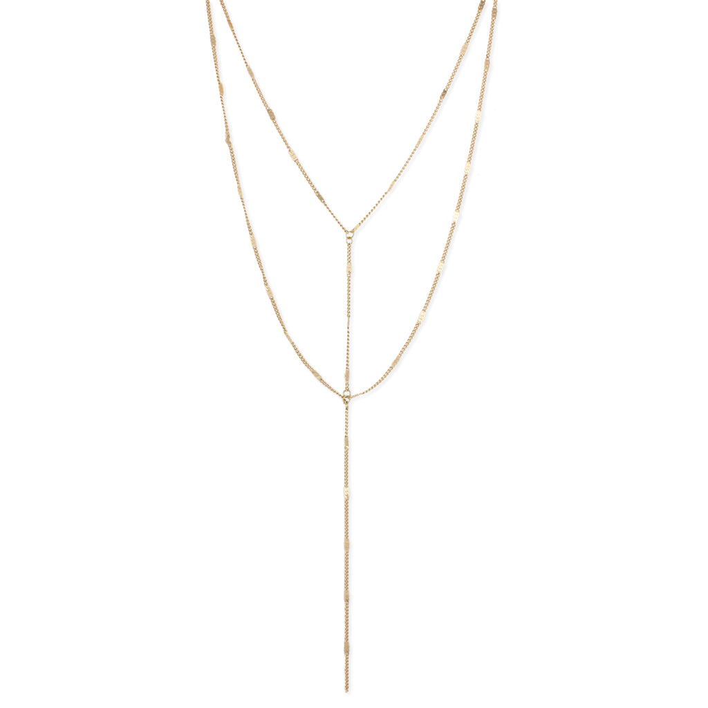 designer dupe | gold layered necklace