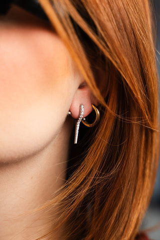 zoey silver earrings