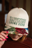 happiness grows here hat