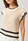 scallop weave top