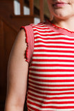 cherry striped top