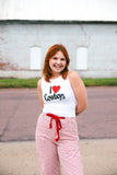 i <3 cowboys tank