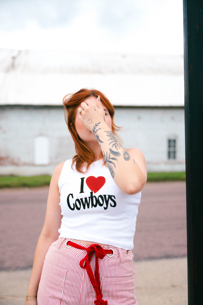 i <3 cowboys tank