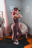 plum sculpt jumpsuit