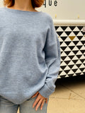 indigo sweater