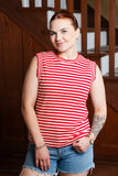 cherry striped top