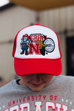 NE patchwork hat