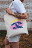 hello ruby or amazon tote bag