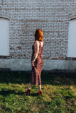 espresso silk dress