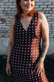 espresso silk dress