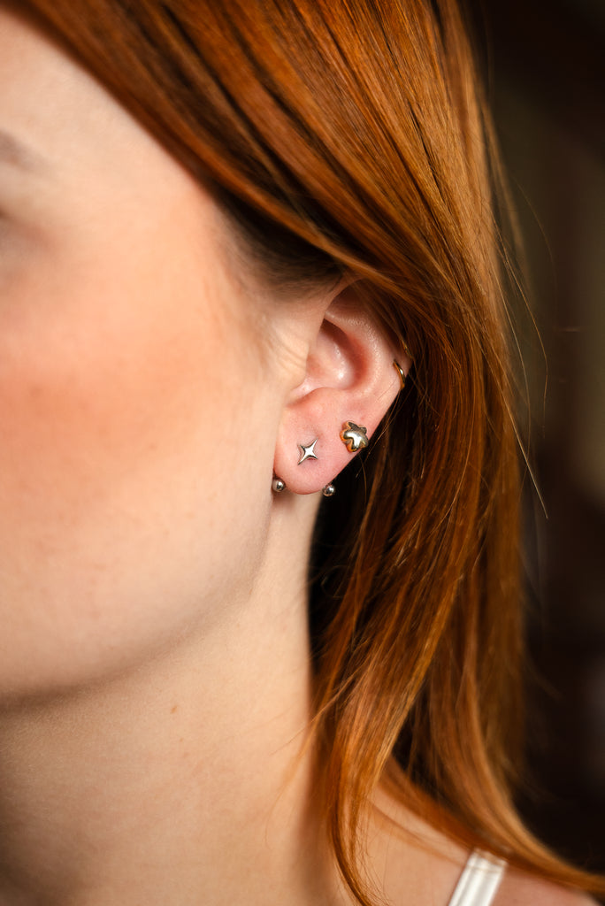 star-crossed sterling silver studs