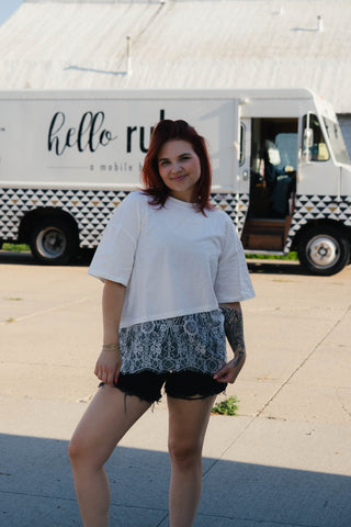 reba lace tee