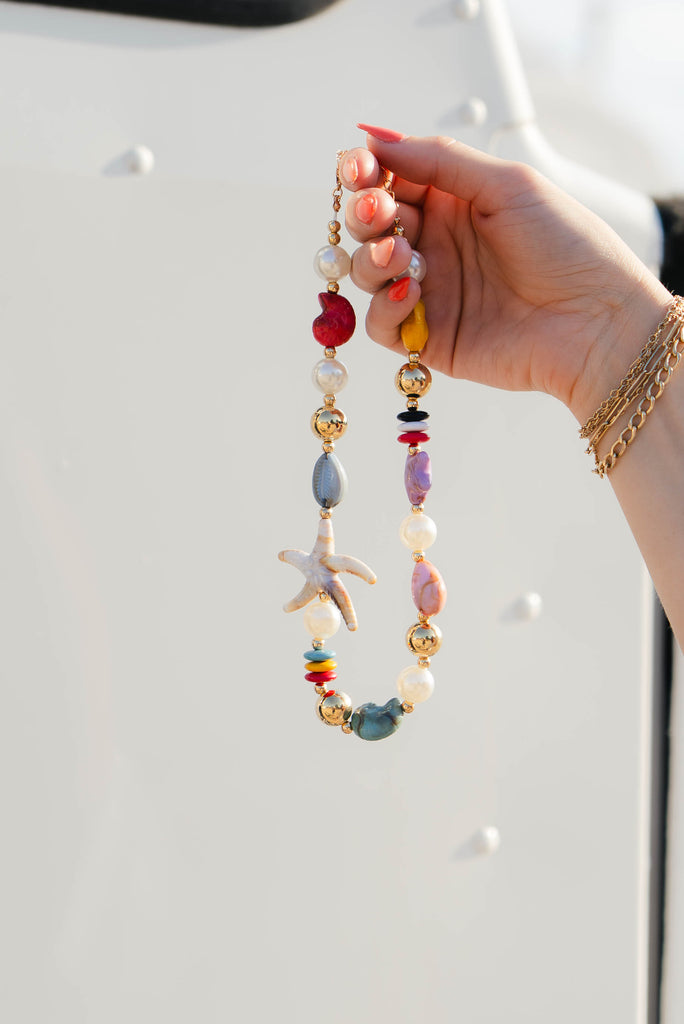 seashell chunky necklace