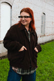 chocolate bomber jacket