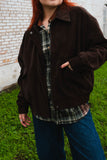 chocolate bomber jacket