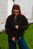 chocolate bomber jacket