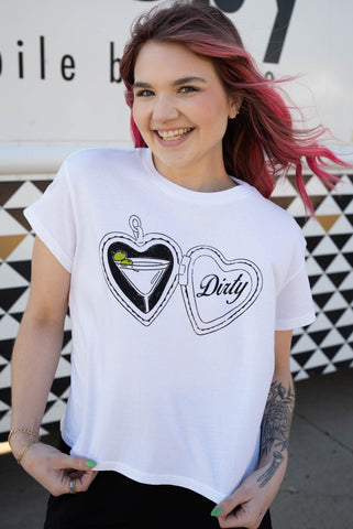 dirty martini baby tee