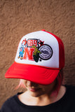 NE patchwork hat