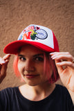 NE patchwork hat