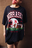 nebraska game day oversized tee