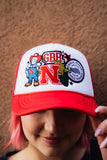 NE patchwork hat