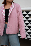 rose quilted jacket