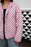 rose quilted jacket