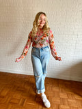 get your floral on top