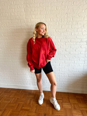 NE embroidered crew