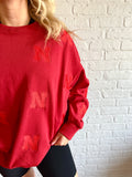 NE embroidered crew