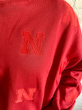 NE embroidered crew