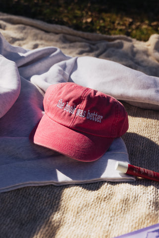 the book was better baseball hat