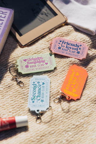 book tropes keychain