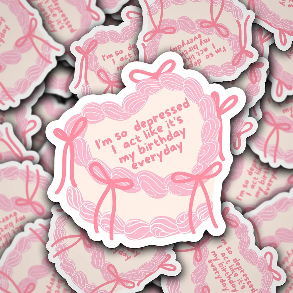 taylor swift birthday cake sticker