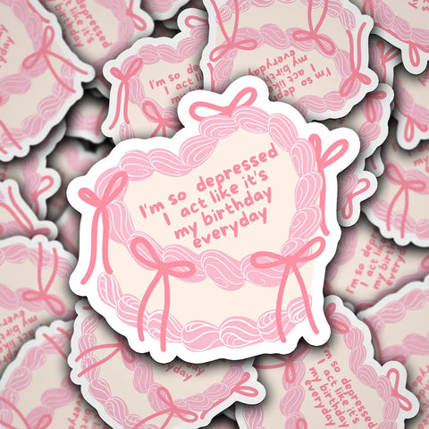 taylor swift birthday cake sticker