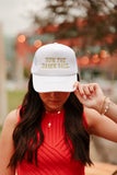 run the damn ball trucker hat