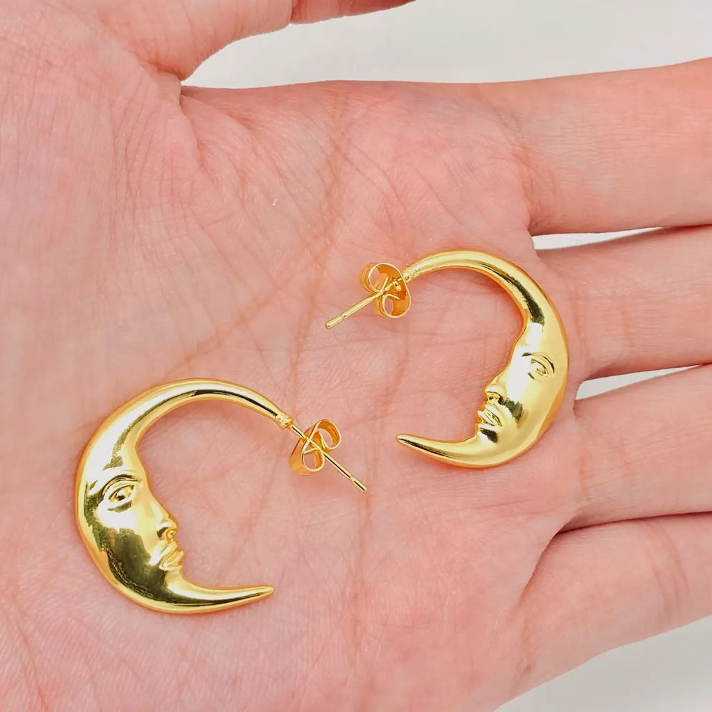 crescent moon earrings