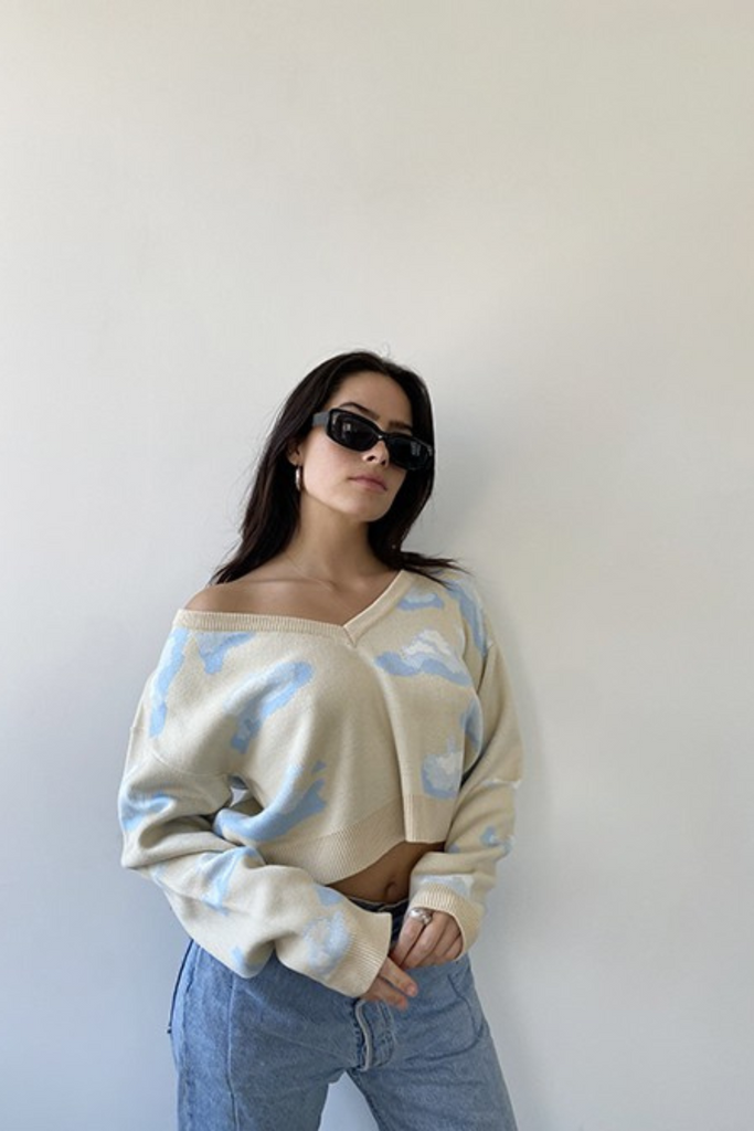 in the clouds sweater
