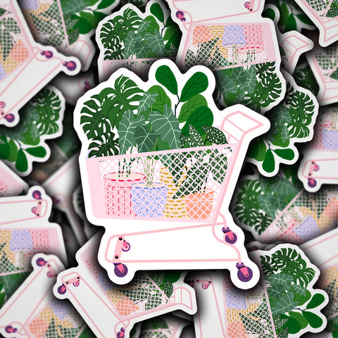 full of plants sticker