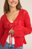 ruby crochet cardigan